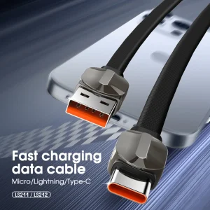 کابل تبدیل USB به USB-C الدنیو مدل LS211 طول 1 متر