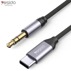 کابل تبدیل USB-C به AUX یسیدو مدل YAU-20 طول 1 متر