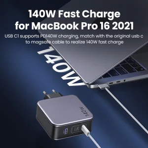 شارژر دیواری 140 وات یوگرین مدل 90549 به همراه کابل USB C