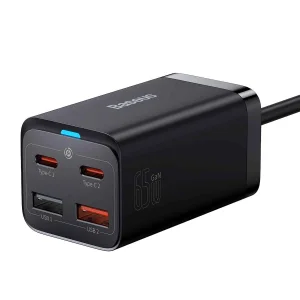 شارژر رومیزی باسئوس مدل Desktop Fast 65W به همراه کابل USB-C