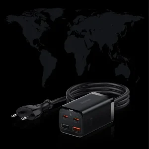 شارژر رومیزی باسئوس مدل Desktop Fast 65W به همراه کابل USB-C