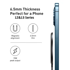 شارژر بی سیم باسئوس مدل MagSafe BS-W522C