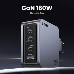 شارژر دیواری 160 وات یوگرین مدل X763-25877 به همراه کابل تبدیل USB-C
