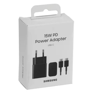 شارژر دیواری 15 وات سامسونگ مدل EP-T1510 به همراه کابل تبدیل USB-C