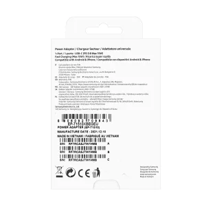 شارژر دیواری 15 وات سامسونگ مدل EP-T1510 به همراه کابل تبدیل USB-C