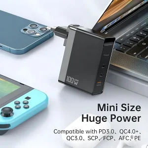 شارژر دیواری 100 وات مک دودو مدل CH-8105 Pro به همراه کابل تبدیل USB-C