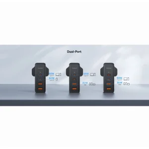 شارژر دیواری 100 وات بیسوس مدل GAN5 PRO 100W به همراه کابل USB-C
