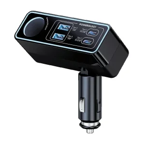 شارژر فندکی 125 وات 5 پورت پاورولوجی مدل Brio 125W PWDA58BK