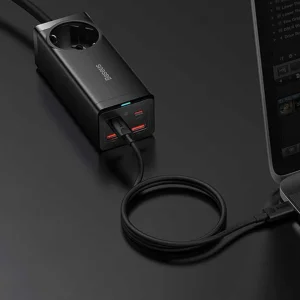 شارژر رومیزی 100 وات  بیسوس مدل CCGAN100-1ACE به همراه کابل USB-C
