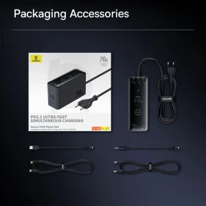 شارژر دیواری 240 وات بیسوس مدل Ultra Fast 240W