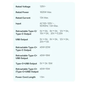 شارژر رومیزی باسئوس مدل PSLR000001 به همراه کابل USB-C