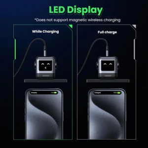 شارژر دیواری 30 وات یوگرین مدل Robot Nexode RG PD GaN Fast Charger به همراه کابل USB-C