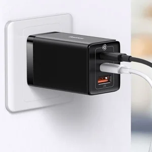 شارژر دیواری باسئوس مدل GAN5 PRO 65W به همراه کابل USB-C