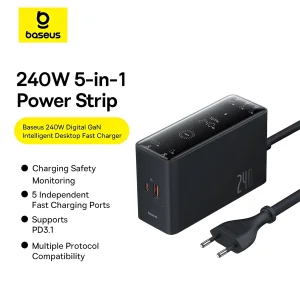 شارژر رومیزی 240 وات بیسوس مدل B-P101 240W
