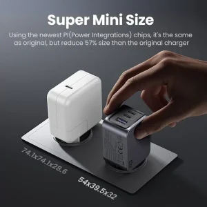 شارژر دیواری 65 وات یوگرین مدل X755 کد 25871 همراه با کابل USB-C