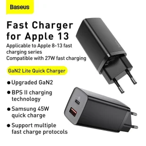 شارژر دیواری باسئوس مدل GAN 2 LITE