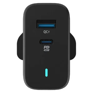 شارژر دیواری 45 وات پاورولوجی مدل PWCUQC004 GaN 45W