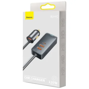 شارژر فندکی باسئوس مدل CCBT-B0G 120W