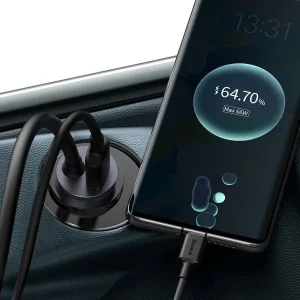 شارژر فندکی باسئوس مدل CCBT-B0G 120W