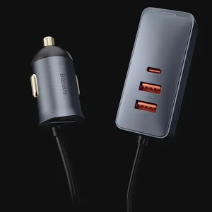 شارژر فندکی باسئوس مدل CCBT-B0G 120W