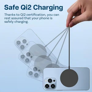 شارژر بی‌سیم 15 وات بیسوس مدل Simple Mini4 Air Magnetic Wireless Charger