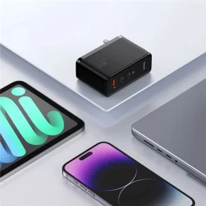 شارژر دیواری 160 وات باسئوس مدل GaN5 Pro به همراه کابل تبدیل USB-C