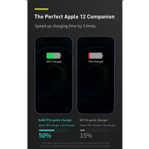 شارژر دیواری 100 وات 4 پورت بیسوس مدل GaN2 Pro به همراه کابل USB-C