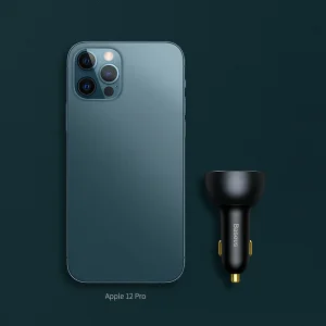 شارژر فندکی 160 وات باسئوس مدل TZCCZM-0G به همراه کابل USB-C