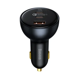 شارژر فندکی 160 وات باسئوس مدل TZCCZM-0G به همراه کابل USB-C