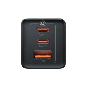 شارژر دیواری 65 وات باسئوس مدل CCGP120202 به همراه کابل USB-C