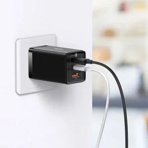 شارژر دیواری 65 وات باسئوس مدل CCGP120202 به همراه کابل USB-C
