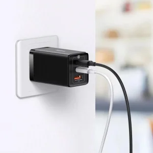 شارژر دیواری 65 وات باسئوس مدل GaN5 Pro Fast Charger به همراه کابل USB-C