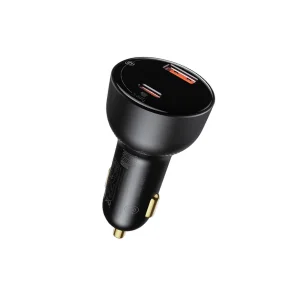 شارژر فندکی باسئوس مدل TZCCZX-01به  همراه کابل تبدیل USB-C