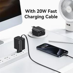 شارژر دیواری 20 وات یوسمز مدل CC233 به همراه کابل USB-C