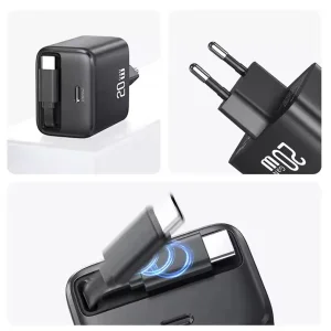 شارژر دیواری 20 وات یوسمز مدل CC233 به همراه کابل USB-C