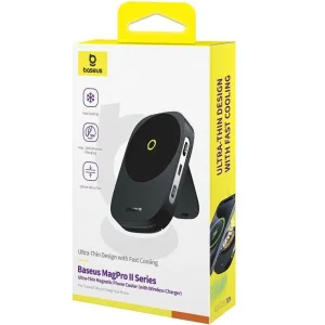 شارژر رومیزی 15 وات بیسوس مدل  15W Wireless Charger Magnetic Phone Cooler