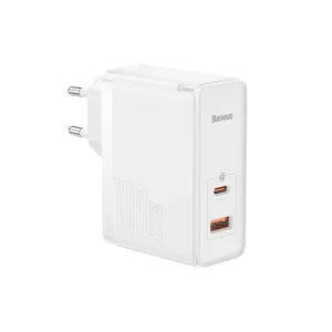 شارژر دیواری 100 وات دو پورت بیسوس مدل GaN5 PRO