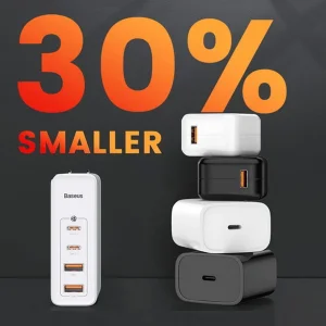 شارژر دیواری باسئوس مدل CCGAN2P-K01 به همراه کابل USB-C