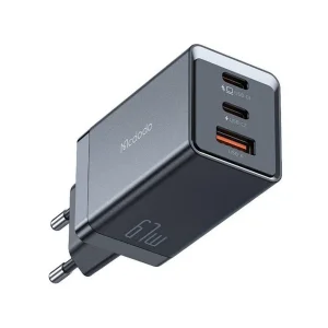 شارژر دیواری67 وات مک دودو مدل  Gan 5 pro ch-1544 به همراه کابل لایتنینگ