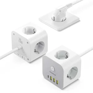 شارژر رومیزی 20 وات 4 پورت بیسوس مدل  PowerCombo Cube 20w S321A