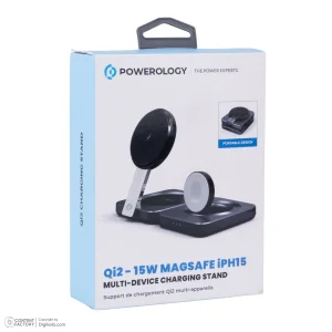 شارژر بی‌سیم 15 وات پاورولوجی مدل PWCUQC027 Multi-Device Charging Stand