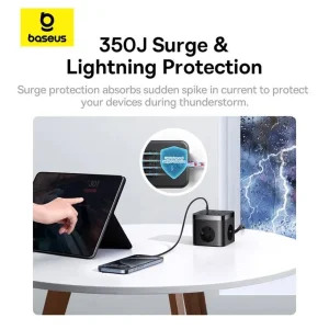 شارژر رومیزی 30 وات بیسوس مدل  PowerCombo BPS30-3E