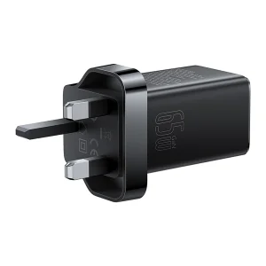 شارژر دیواری 65 وات بیسوس مدل CCGAN65UK به همراه کابل USB-C
