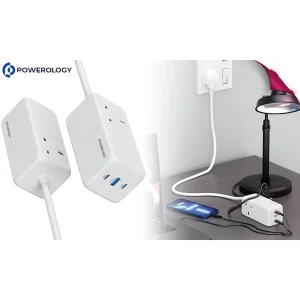 شارژر رومیزی پاورولوجی مدل PWPS65W Power Strip 65W