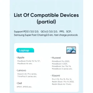 شارژر دیواری 140 وات مک دودو مدل CH-2913 به همراه کابل USB-C