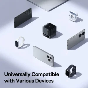 شارژر رومیزی 100 وات 3 پورت بیسوس مدل  100W Super GaN  به همراه کابل  USB-C