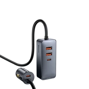 شارژر فندکی 120 وات بیسوس مدل CCBX-120C2X