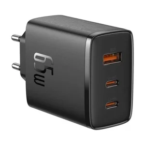 شارژر دیواری 65 وات 3 پورت بیسوس مدل Cube Pro