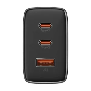 شارژر دیواری 65 وات 3 پورت بیسوس مدل Cube Pro