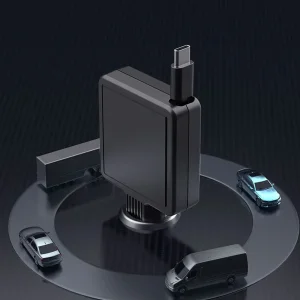 شارژر فندکی 45 وات گرین لاین مدل Retractable GL-CC22 به همراه کابل USB-C